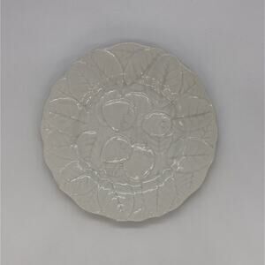 Majolica Embossed Strawberries Set of 6 Salad Plates Fondeville Alverez Spain